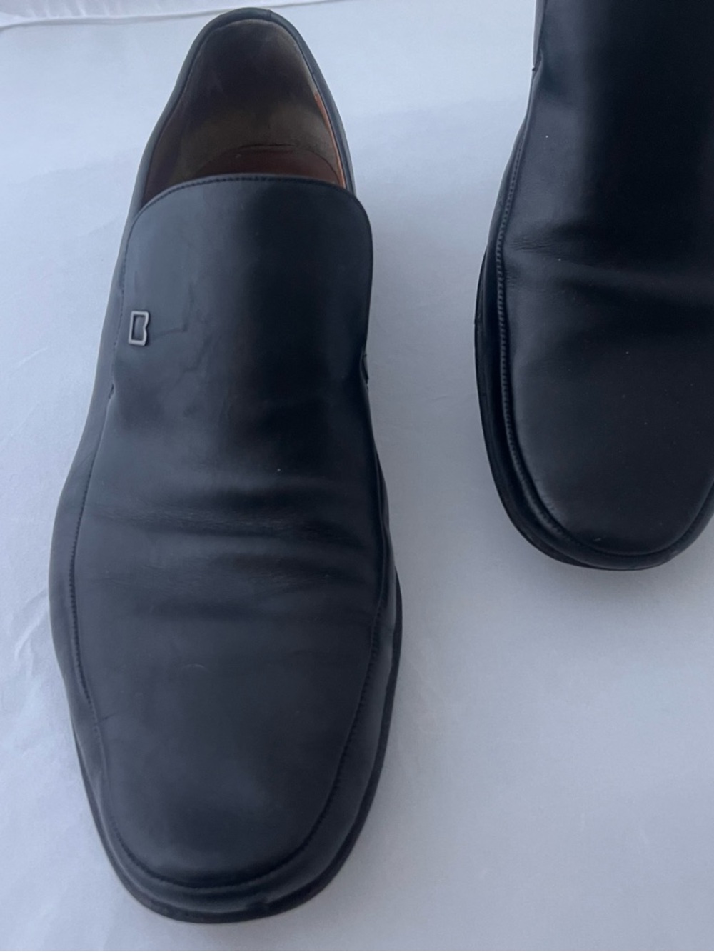 Bally Black Leather Men’s Slip-On Loafers